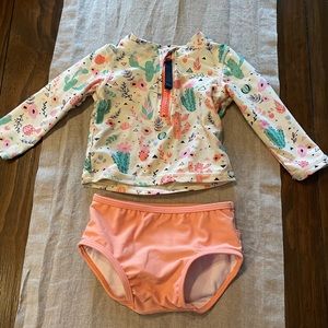 SOLD Ruffle butts 2 piece swim suit